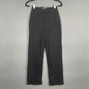 Hollister Jeans Womens 00S Black Ultra High-Rise Dad W24S Stretch Denim Pants